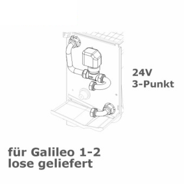 2-Wegeventil  f. Galileo 1-2, 24V, 3-Punkt, lose